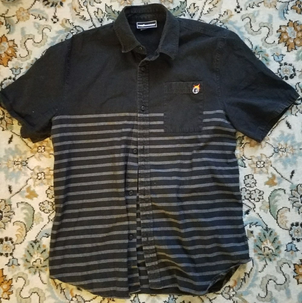 SOLD!!! The Hundreds Short-Sleeve Casual Button Up